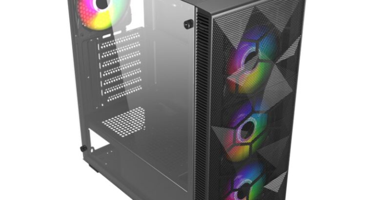 Raidmax Atx/Matx Gaming Case – 4 X Static RGB Led